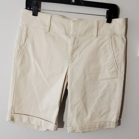 Loft khaki Chino bermuda rolled cuff shorts size 4 NEW!!!!! - Picture 2 of 8